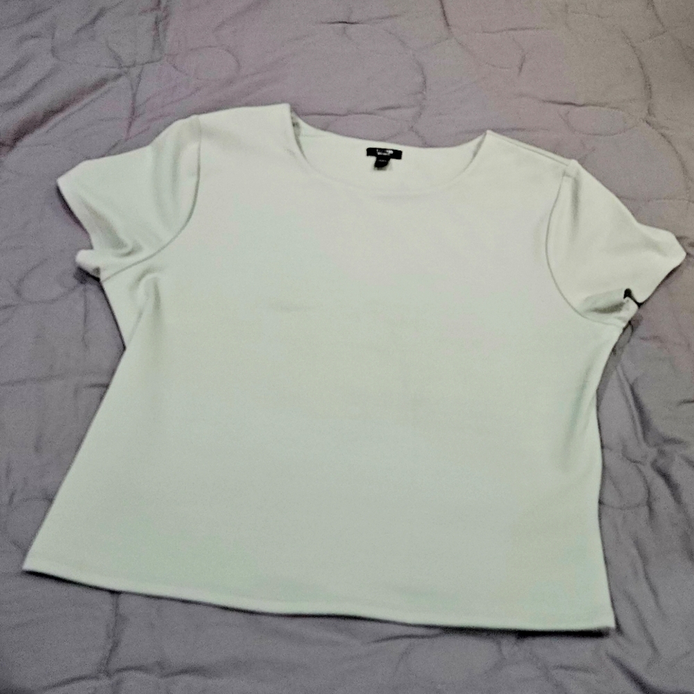 Express Green Fitted Crop Top